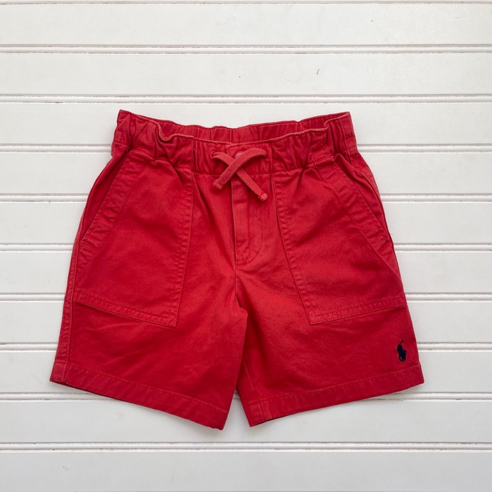 POLO RALPH LAUREN NWOT Classic Red Elastic Waist Chino Shorts